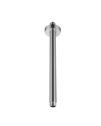 Hunk & Müeller Rainshower Plafond Aansluiting Gunmetal Grijs 30cm