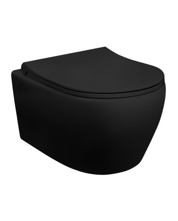 Eco Elegance Design Ophang Wc Zonder Sproeier Mat Zwart