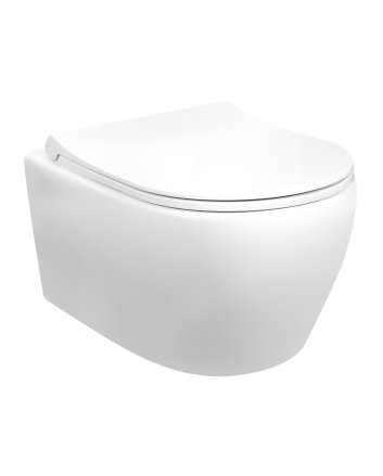 Eco Elegance Design Ophang Wc Zonder Sproeier Mat Wit