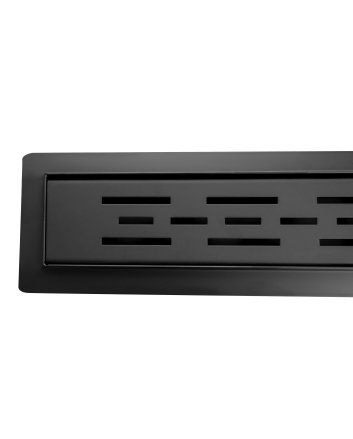 Eco Elegance Rvs Douchegoot Compleet (50cm) - Zwart