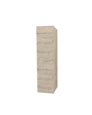 Hunk & Müeller Elite Kolomkast Met Horizontaal Reliëf (135cm) - Licht Hout
