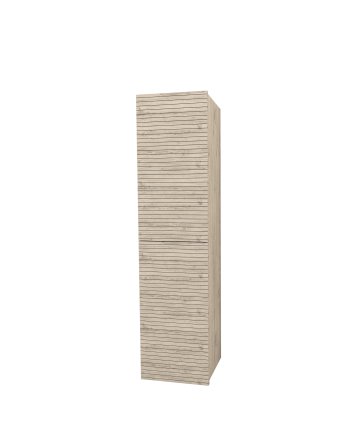 Hunk & Müeller Elite Kolomkast Met Horizontaal Reliëf (160cm) - Licht Hout