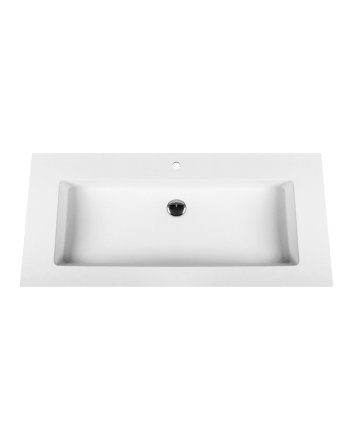 Eco Elegance Solid Surface Wastafel (100cm) - Wit