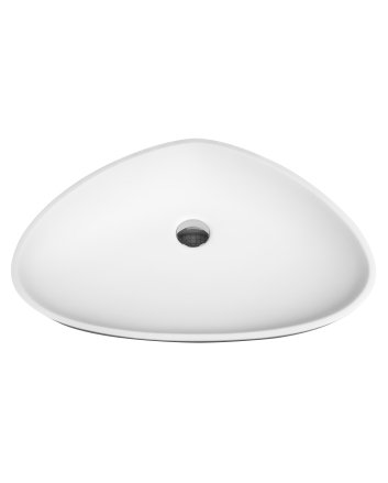 Eco Elegance Corona Solid Surface Wastafel (63x42x14cm) - Wit