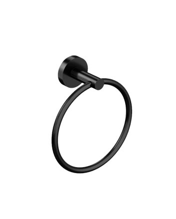 Eco Elegance Handdoekring 16cm Mat Zwart