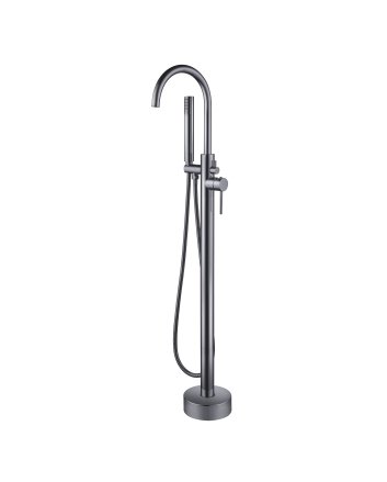Eco Elegance Vrijstaande Badmengkraan Met Handdouche - Gunmetal Grijs