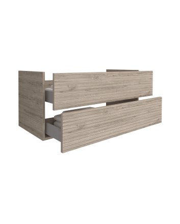 Hunk &amp; Müeller Elite Onderkast Met Horizontaal Reliëf (120cm) - Licht Hout