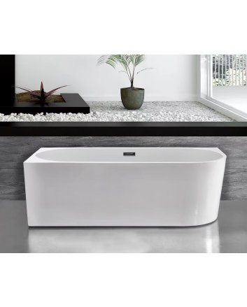 Eco Elegance Vrijstaand Bad Hoekbad 180x80 Links Wit