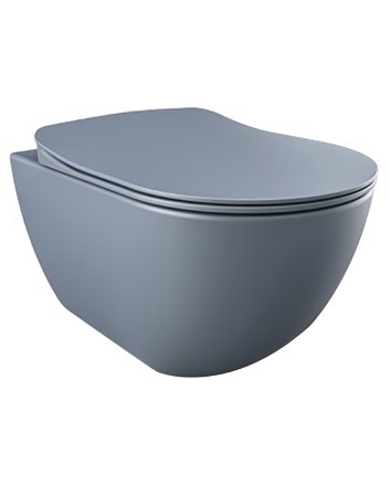 Hunk & Müeller Design Ophang Wc Met Rvs Sproeier (Bidet), Mat Basalt