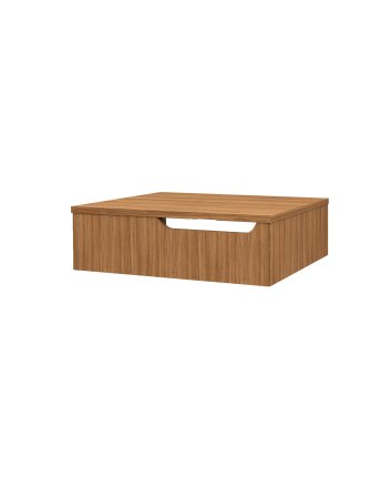 Eco Elegance Felix Onderkast Met Handdoekuitsparing (60cm) - Walnoot