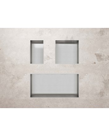Eco Elegance Inbouwnis (305x305x100mm) - Roestvrij Staal