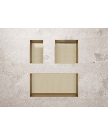 Eco Elegance Inbouwnis (300x600x100mm) - Geborsteld Goud