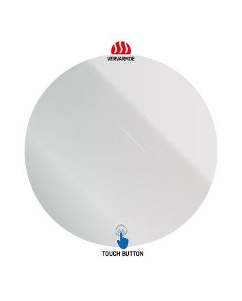 Eco Elegance Ledspiegel Rond Omega Ø100cm Heating