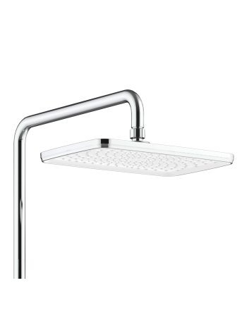Eco Elegance Thermostatische Douchekraan Met Planchet Chroom Wit