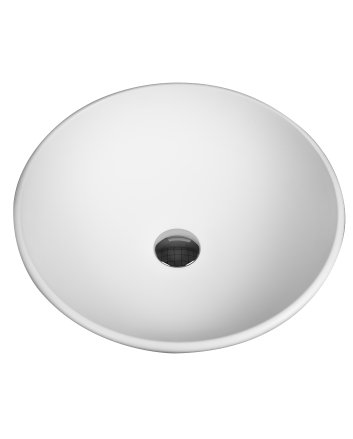 Eco Elegance Per Solid Surface Opbouw Waskom (42x14cm) - Wit