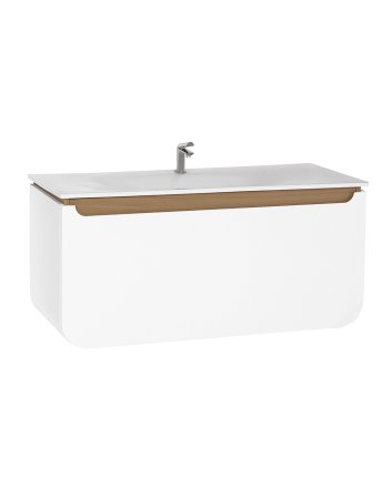 Hunk & Müeller Pion 120 Onderkast (119.5x85x52.5cm) - Wit Eik