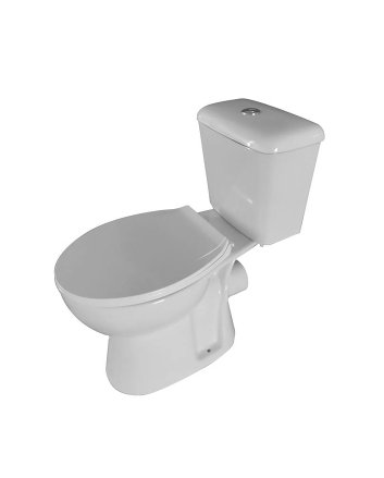 Eco Elegance Duoblok Staand Toilet Zonder Bidet, P-Trap (180mm) 4 In 1