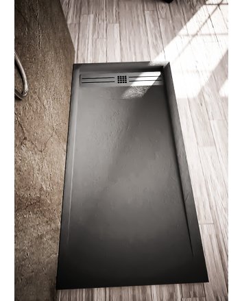 Hunk &amp; Müeller Elite Composietsteen Douchebak (180x90x3cm) - Wit