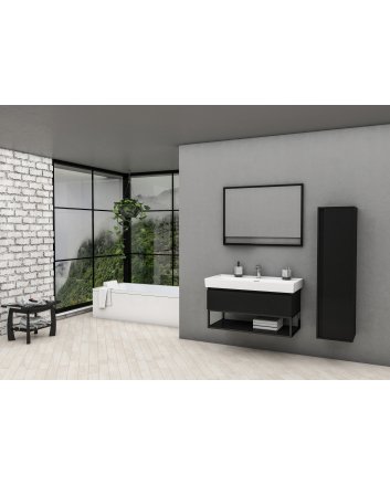 Eco Elegance Sharp Onderkast (100cm) - Mat Zwart