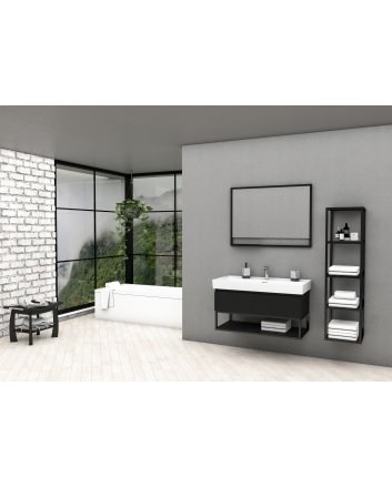 Eco Elegance Sharp Onderkast (100cm) - Mat Zwart