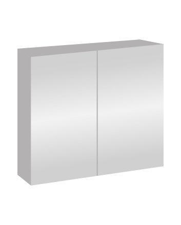 Eco Elegance Sally Spiegelkast, 2 Deuren (80x70cm) - Kleur Aluminium