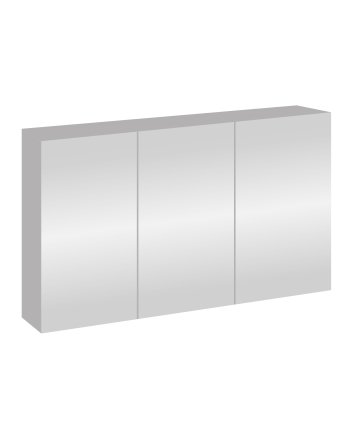 Eco Elegance Sally Spiegelkast, 3 Deuren (120x70cm) - Kleur Aluminium