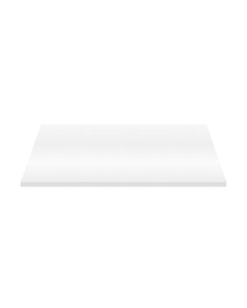 Eco Elegance Wastafeltablet Mdf (96.4x45.5x2.6 Cm) - Glanzend Wit