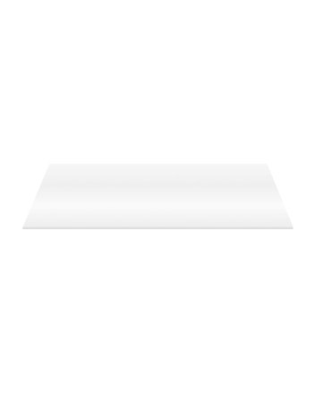 Eco Elegance Wastafeltablet Mdf (118.4x45.5x2.6 Cm) - Glanzend Wit