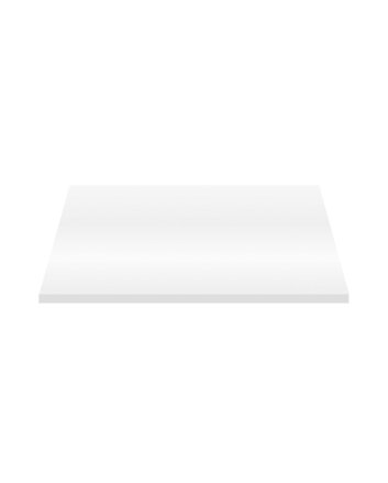 Eco Elegance Wastafeltablet Mdf (76.4x45.5x2.6 Cm) - Glanzend Wit