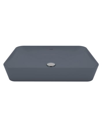 Hunk & Müeller Ultra Keramische Opbouw Wastafel (60x40cm) - Mat Basalt