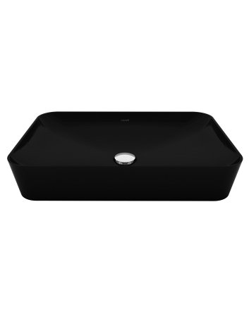 Hunk & Müeller Ultra Keramische Opbouw Wastafel (60x40cm) - Zwart