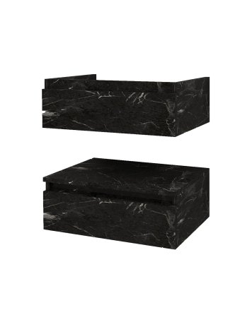 Hunk & Müeller Venus Onderkast (61cm) - Zwart Marmer