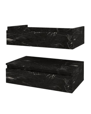 Hunk & Müeller Venus Onderkast (81cm) - Zwart Marmer