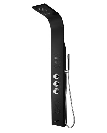 Eco Elegance Thermostatische Douchepaneel Zwart