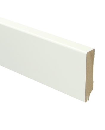 MDF Moderne plint 70x15 RAL 9010 + uitsparing | 2.4 meter