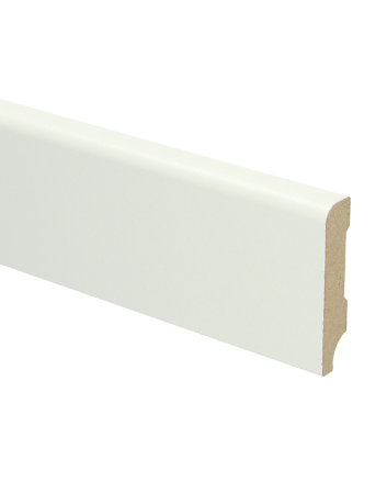 MDF Koloniale plint 60x12 wit voorgelakt RAL 9010 | 2.4 meter