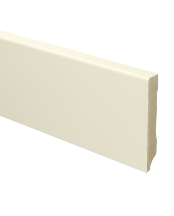 MDF Moderne plint 90x15 voorgelakt RAL 9001 | 2.4 meter