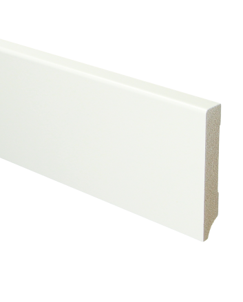 MDF Moderne plint 90x15 voorgelakt RAL 9016 | 2.4 meter