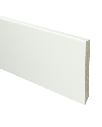 MDF Moderne plint 120x12 voorgelakt RAL 9016 | 2.4 meter