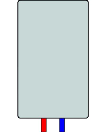 Superia vlakke verticale radiator type 22 1800x600 - mat zwart