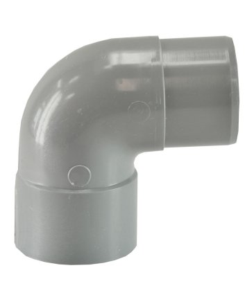Afvoerbocht mof 50 mm x spie 50 mm 90 graden PVC