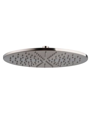 Caral hoofddouche rond 30 x 0,8 cm geborsteld staal