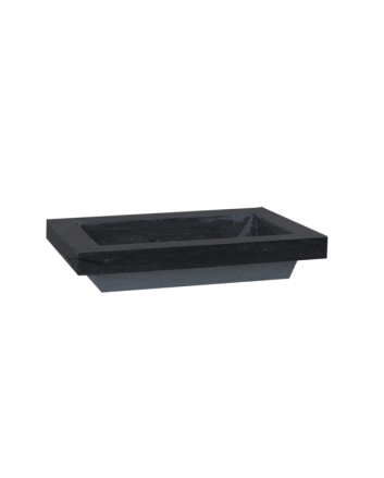 Sani DeLuxe Wastafel Trend Stone natuursteen 60, zonder kraangat