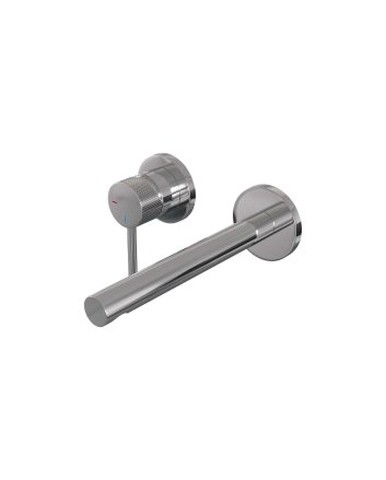 BRAUER Chrome Carving inbouw wastafelmengkraan met rechte uitloop en rozetten model A2 chroom