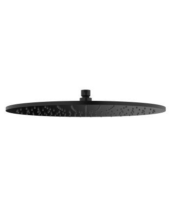 Caral hoofddouche rond 40 x 0,8 cm mat zwart
