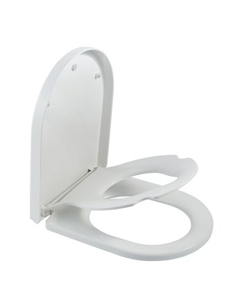 Vesta Family toiletzitting met geïntegreerde kinderzitting, softclose en quick release glans wit