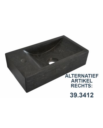 Wiesbaden fontein links 40x22x10 cm hardsteen gezoet