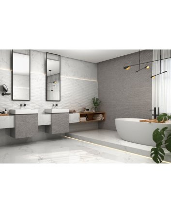 Emigres Dec dakota wandtegel hoogglans 40x120 blanco