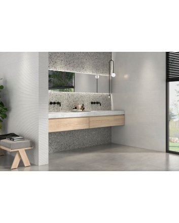 Emigres Dorian wandtegel hoogglans 25x75 blanco