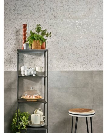 Emigres Dorian wandtegel hoogglans 25x75 gris